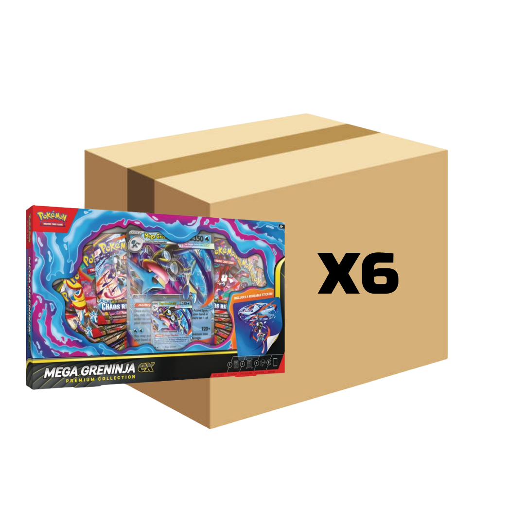 Sealed Case Mega Greninja EX Premium Collection Boxes