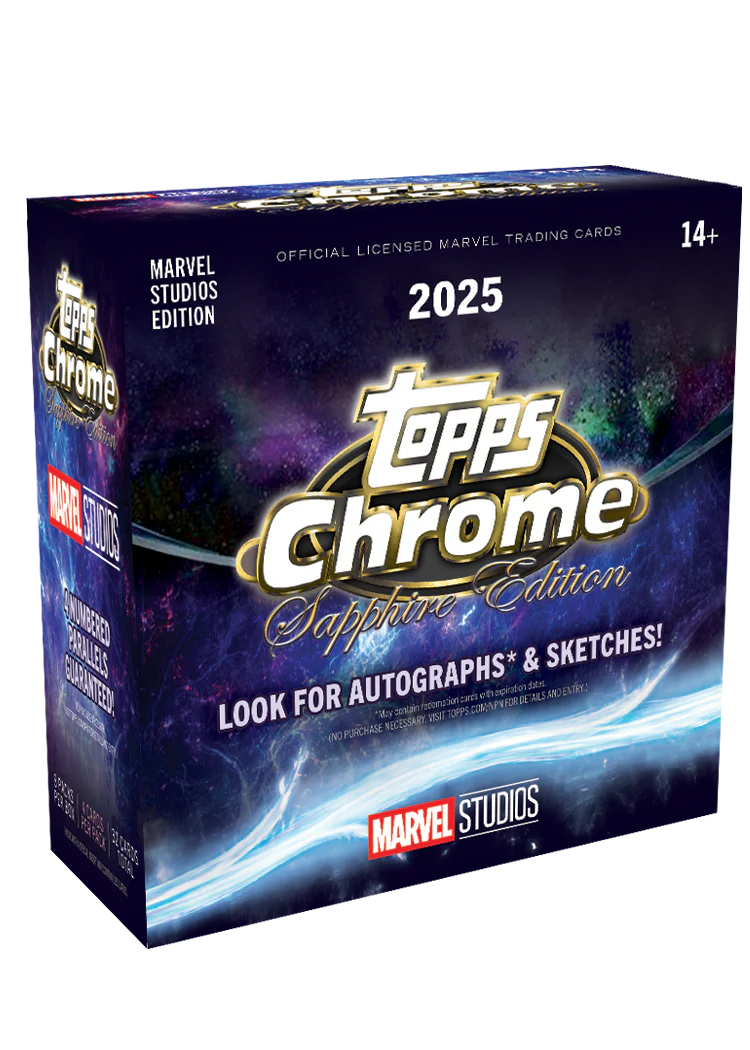 2025 Topps Marvel Studios Chrome Sapphire Edition Box
