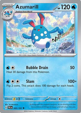 Azumarill 45 Sv02 Paldea Evolved