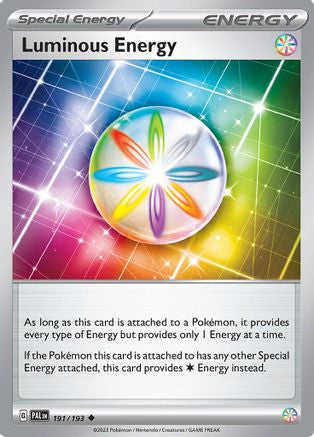 Luminous Energy 191 Sv02 Paldea Evolved Reverse Holofoil