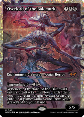 Overlord of the Balemurk (DSK-401) - Duskmourn: House of Horror: (Showcase) Foil