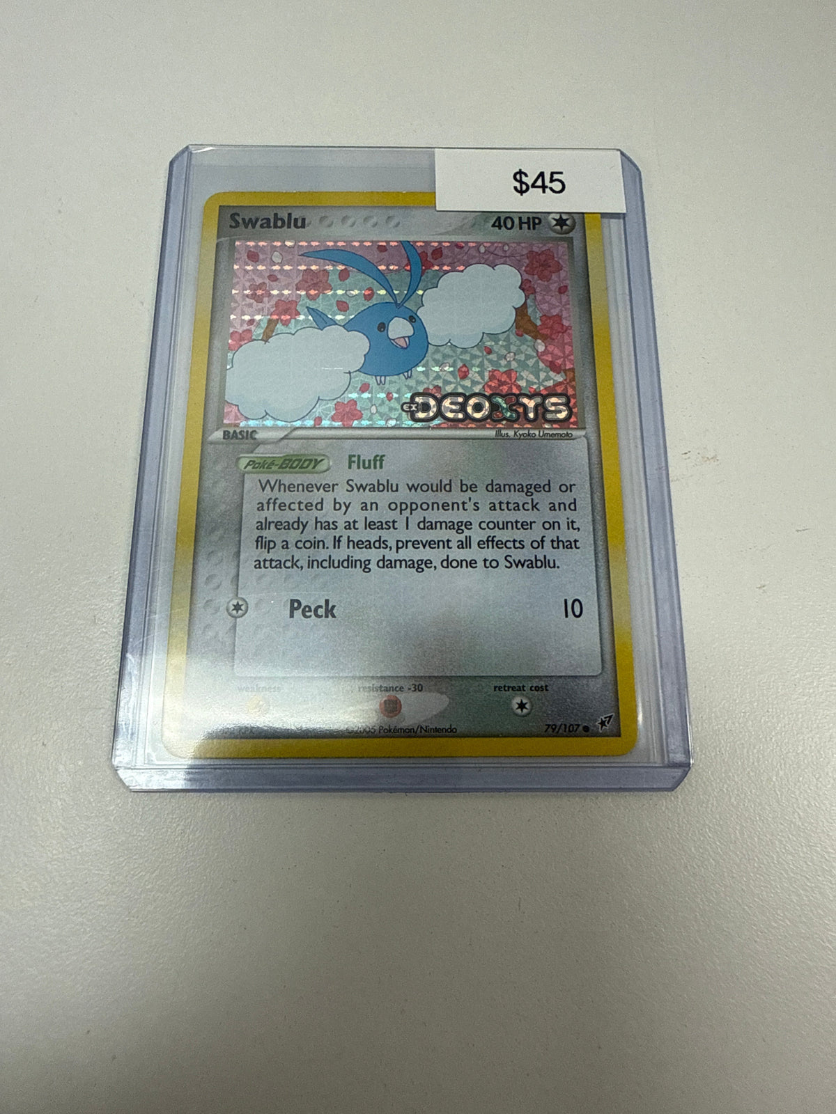 Pokemon Swablu Ex Deoxys Stamped #79/107