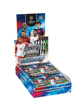 2023/24 Topps UEFA Club Competitions Stadium Club Chrome Soccer Hobby Box