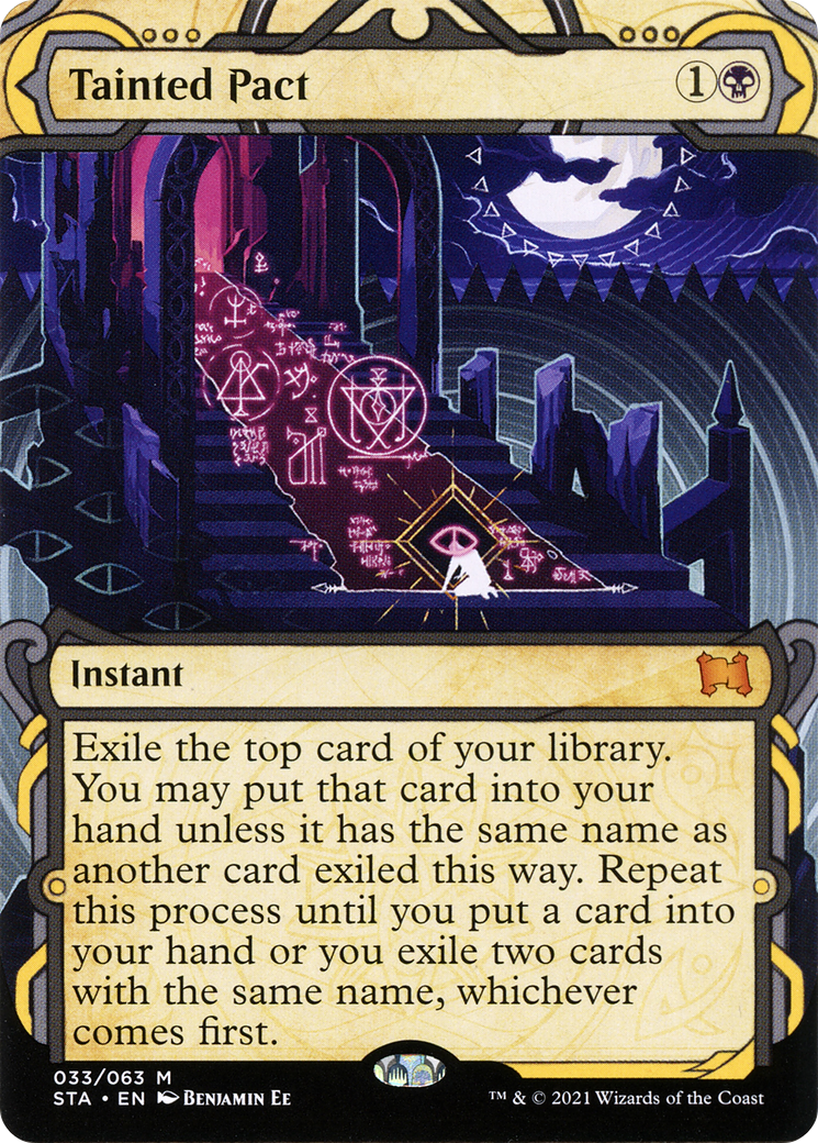 Tainted Pact (STA-033) - Strixhaven Mystical Archive: (Showcase) (Borderless) Foil