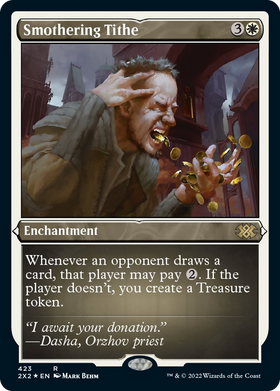 Smothering Tithe (2X2-423) - Double Masters 2022 Etched Foil