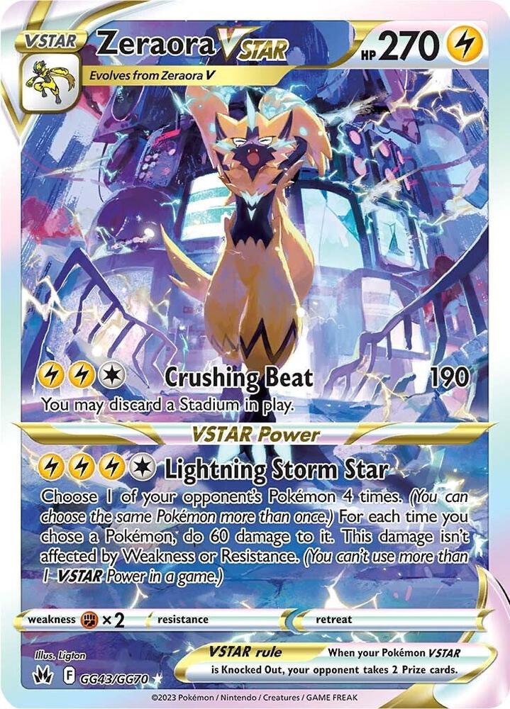 Zeraora VSTAR - SWSH: Crown Zenith: Galarian Gallery