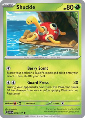 Shuckle 5 Sv03 Obsidian Flames