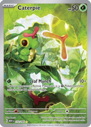 Caterpie 172 165 172 Sv Scarlet And Violet 151 Holofoil