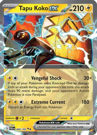 Tapu Koko Ex 68 Sv04 Paradox Rift Holofoil
