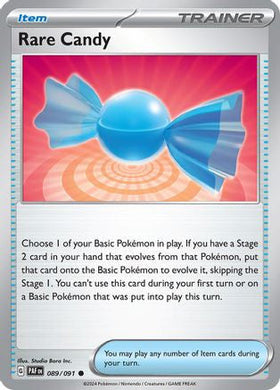 Rare Candy 89 Sv Paldean Fates Reverse Holofoil