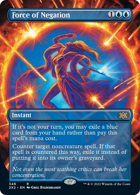 Force of Negation (2X2-346) - Double Masters 2022 (Borderless) Foil