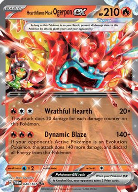 Hearthflame Mask Ogerpon Ex 40 Sv06 Twilight Masquerade Holofoil