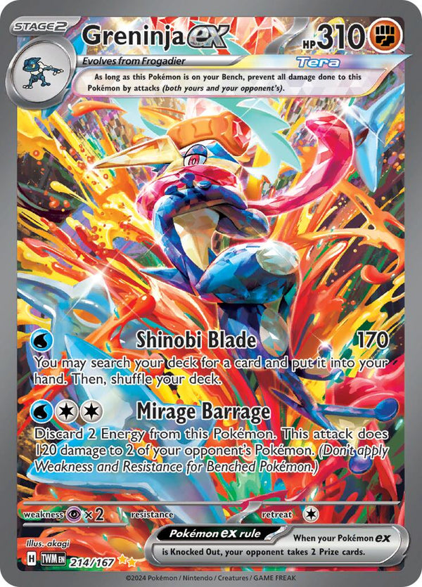 Greninja ex - 214/167 - 214/167 - (SV06: Twilight Masquerade)