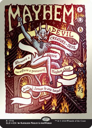 Mayhem Devil (Rainbow Foil) (SLD-1715) - Secret Lair Drop Series Foil