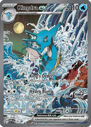 Kingdra Ex 131 Sv Scarlet Violet Promo Cards Holofoil Lp
