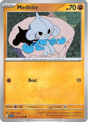 Meditite 77 Sv07 Stellar Crown Reverse Holofoil