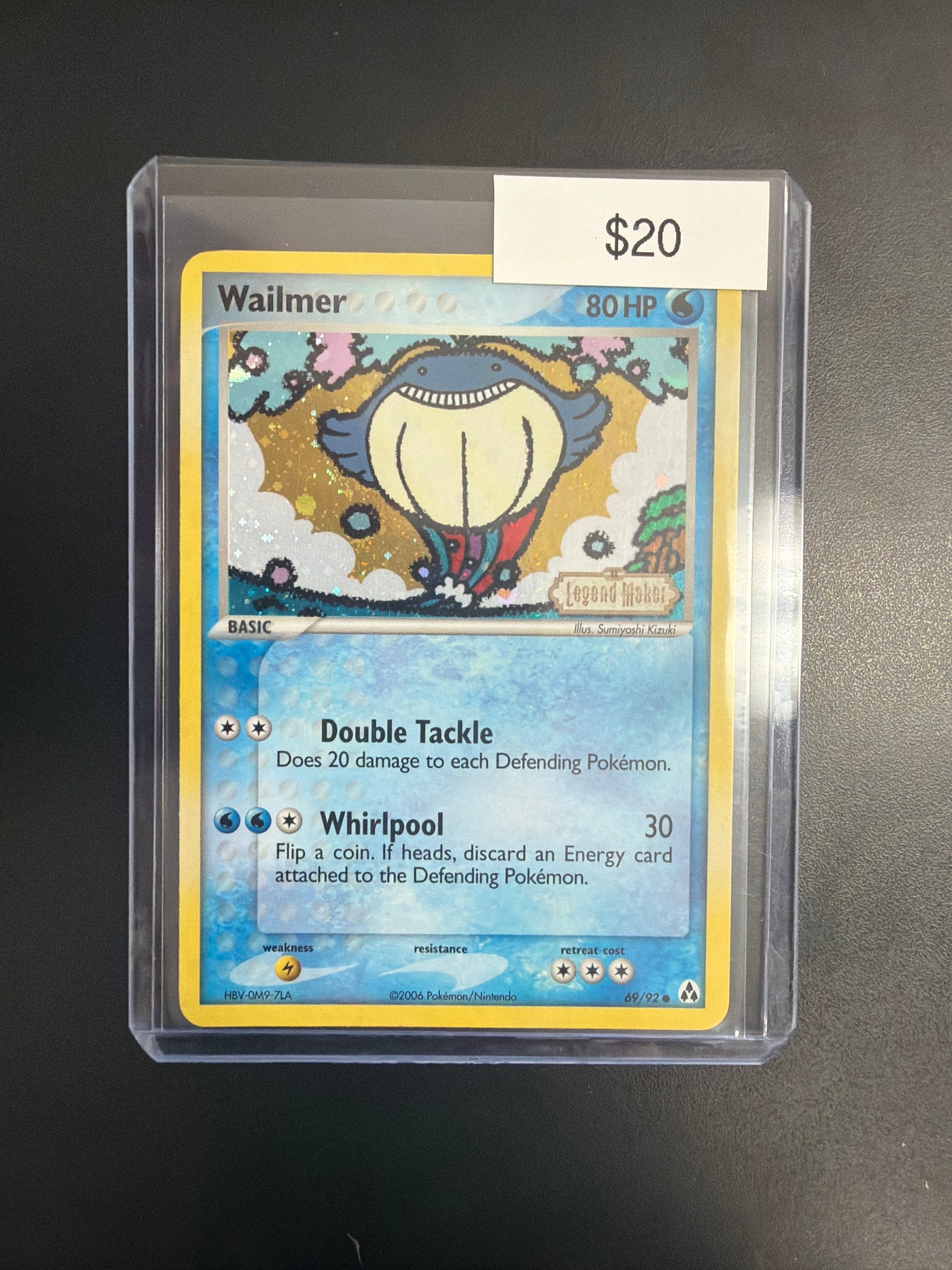 Pokemon Legend Maker Rev. Holo Wailmer #69/92