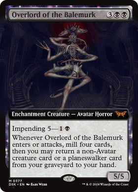 Overlord of the Balemurk (Extended Art) - 377 - (Duskmourn: House of Horror)
