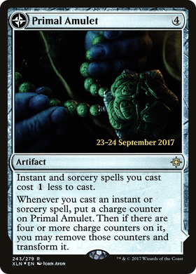 Primal Amulet // Primal Wellspring (PRE-243S) - Ixalan Promos: (compasslanddfc) Foil