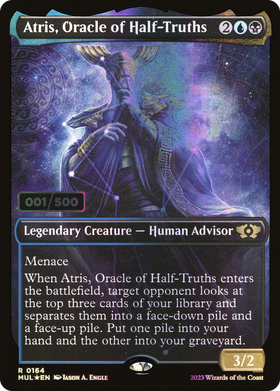 Atris, Oracle of Half-Truths (MUL-164Z) - Multiverse Legends: (Showcase) Foil
