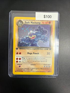 Pokemon Rocket Dark Machamp 1st Ed. 10/82 NM