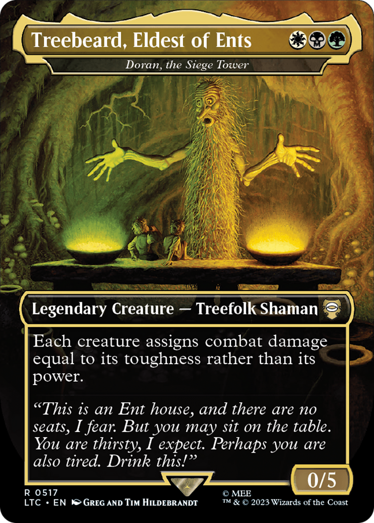 Doran, the Siege Tower (LTC-517) - Tales of Middle-earth Commander / Treebeard, Eldest of Ents (Borderless) Foil