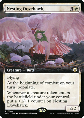 Nesting Dovehawk (MOC-104) - March of the Machine Commander: (Extended Art)
