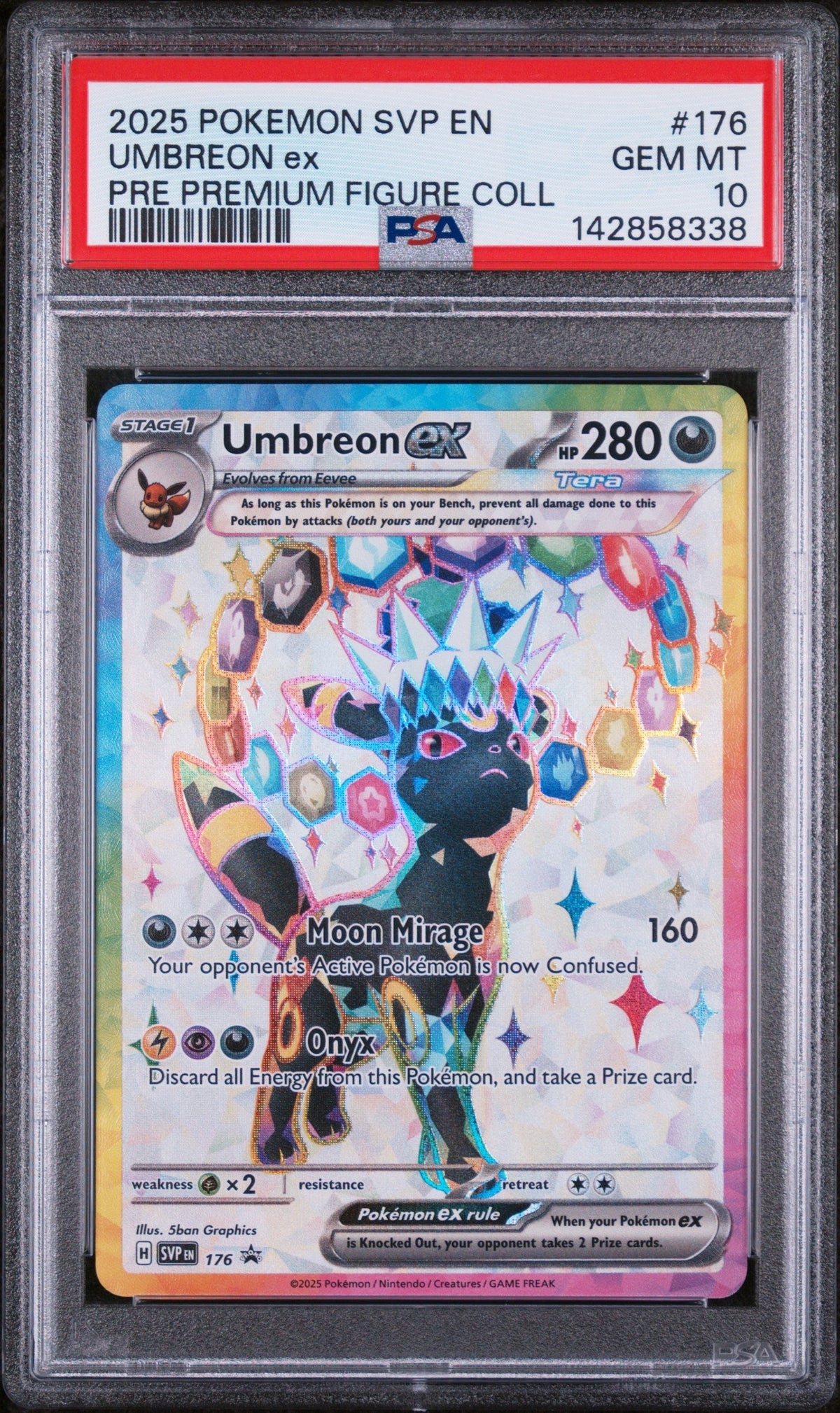 Umbreon ex PSA 10 2025 Pokemon Svp En-Sv Black Star Promo #176