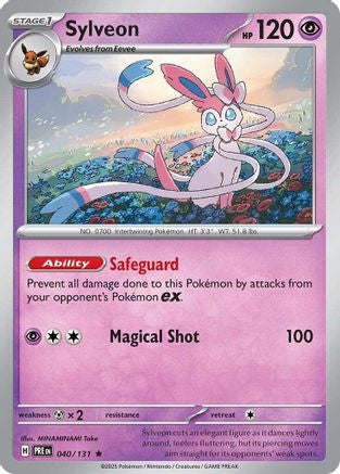 Sylveon 40 Sv Prismatic Evolutions Reverse Holofoil