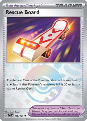 Rescue Board Poke Ball Pattern 126 Sv Prismatic Evolutions Holofoil