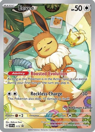 Eevee 173 Pokemon Center Exclusive 173 Sv Scarlet Violet Promo Cards Holofoil