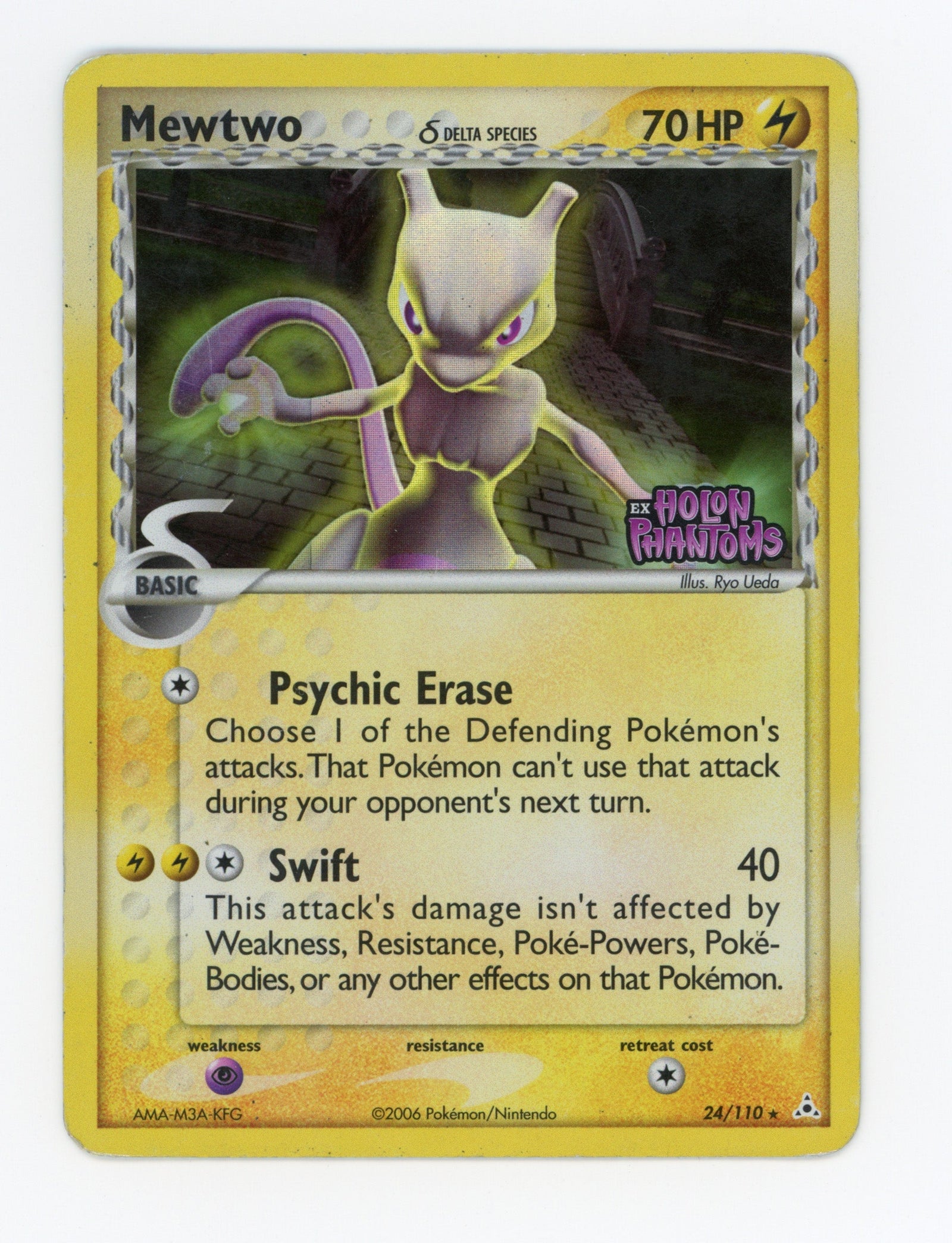 Mewtwo δ — Damaged|Rare|Reverse Holo — ID 17817