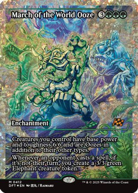 March of the World Ooze (Showcase) (Fracture Foil) (DFT-412) - Aetherdrift Foil