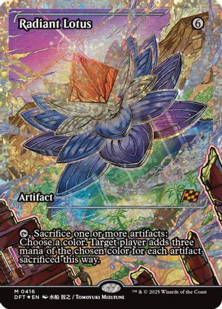 Radiant Lotus (Showcase) (Fracture Foil) (DFT-416) - Aetherdrift Foil