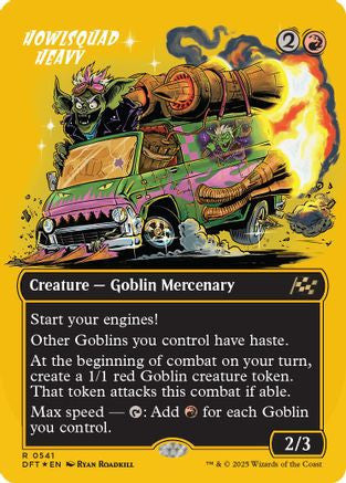 Howlsquad Heavy (Borderless) (First-Place Foil) (DFT-541) - Aetherdrift Foil