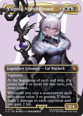 Y'shtola, Night's Blessed (Borderless) (FIC-207) - Commander: FINAL FANTASY Foil