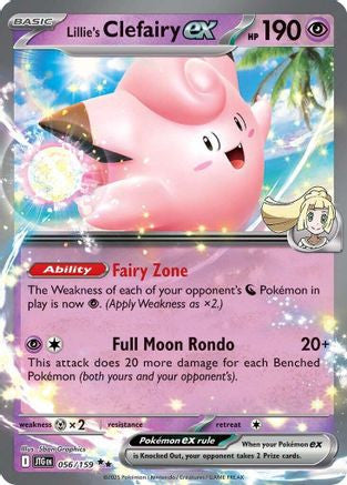 Lillie's Clefairy Ex 056 159 56 Sv09 Journey Together Holofoil