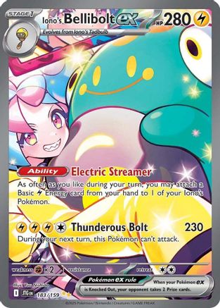 Iono's Bellibolt ex (183/159) - SV09 Journey Together Holofoil