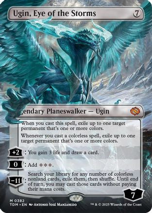 Ugin, Eye of the Storms (Borderless) (TDM-382) - Tarkir: Dragonstorm