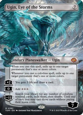 Ugin, Eye of the Storms // Ugin, Eye of the Storms (TDM-382) - Tarkir: Dragonstorm (Borderless) Foil