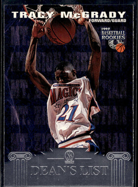 1997 Score Board Rookies #66 Tracy McGrady Dean's List