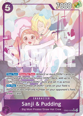 Sanji & Pudding (Alternate Art) - EB02-035 - (Extra Booster: Anime 25th Collection)