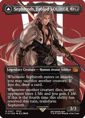 Sephiroth, Fabled SOLDIER (Borderless) (Surge Foil) (FIN-527) - FINAL FANTASY Foil