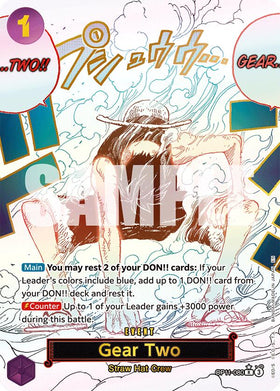 Gear Two (Alternate Art) - OP11-080 - (A Fist of Divine Speed)
