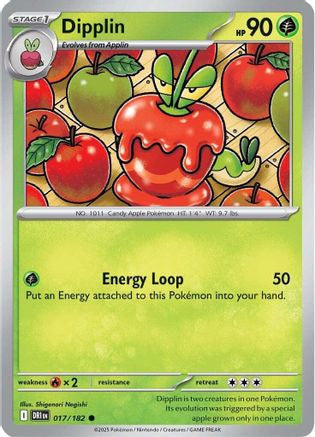 Dipplin 17 Sv10 Destined Rivals Reverse Holofoil