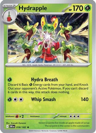 Hydrapple 018 182 18 Sv10 Destined Rivals Reverse Holofoil
