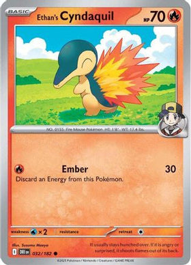 Ethan's Cyndaquil 32 Sv10 Destined Rivals Reverse Holofoil