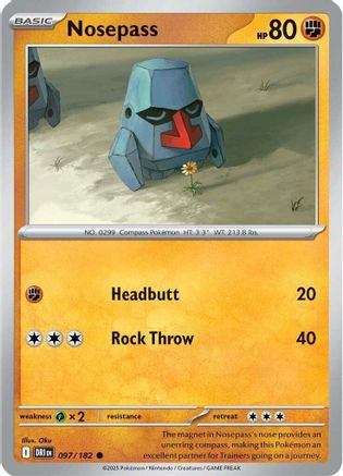 Nosepass 97 Sv10 Destined Rivals Reverse Holofoil