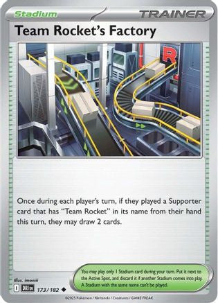 Team Rocket's Factory 173 Sv10 Destined Rivals Reverse Holofoil