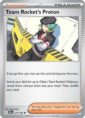 Team Rocket's Proton 177 182 177 Sv10 Destined Rivals